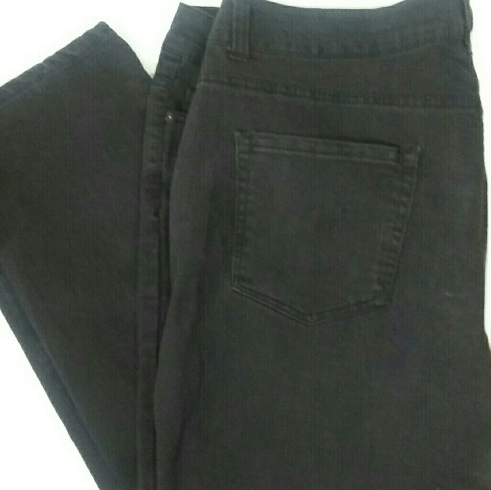 Forever 21 Plus Distressed Black Jeans
